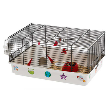 Клетка CRICETI 9 SPACE для хомяков (черная) 46x29,5x23см