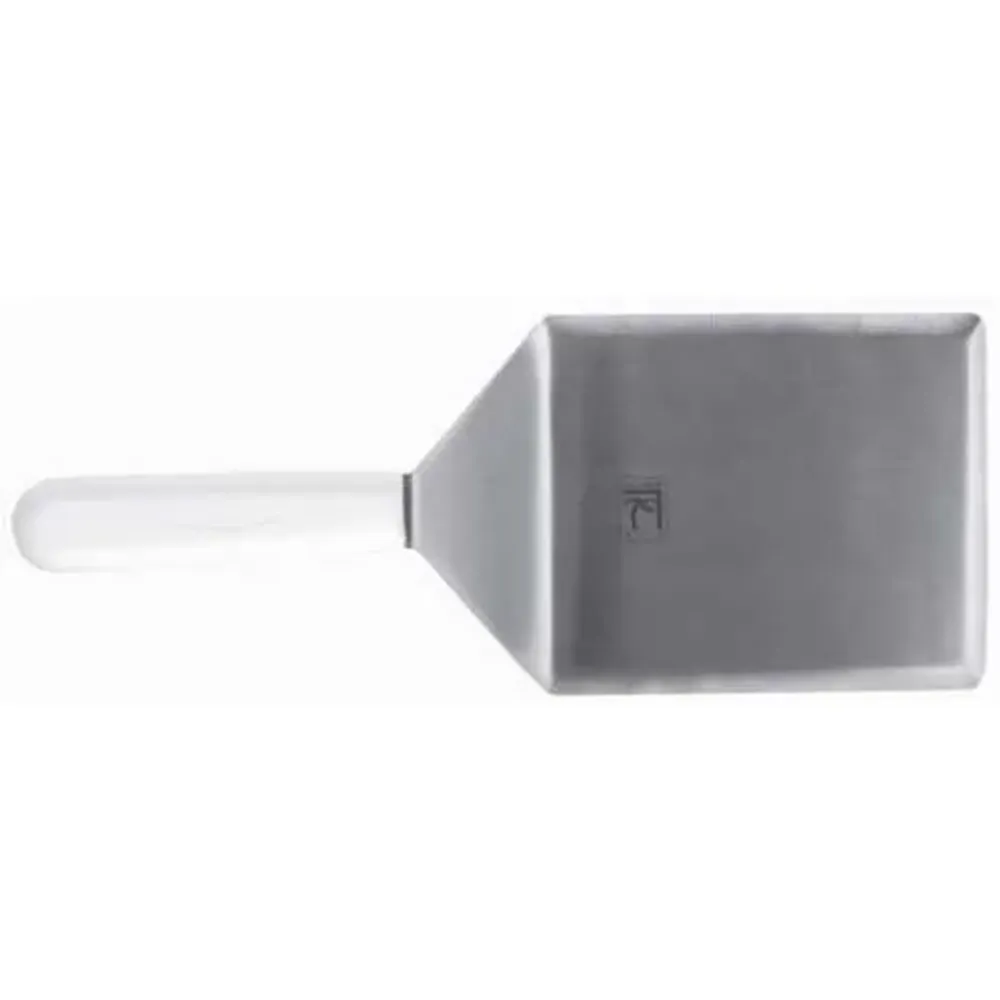 Лопатка 15*13 см острые края 32,5 см нерж. с пласт. ручкой черная Proff Chef Line