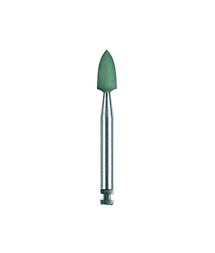 EDENTA 0133RA-12 Полир для благородных сплавов Alphaflex RA, d 3 мм, цвет зеленый, форма граната