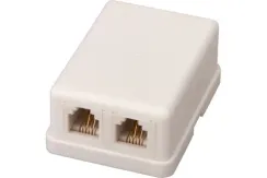 Розетка RJ11 Rexant 2-ая накладная 01307