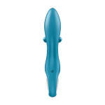 Бирюзовый вибратор-кролик 21,2см Satisfyer Embrace Me