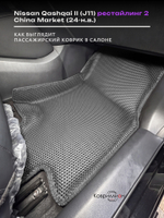 Автомобильные коврики ЭВА с бортами для Nissan Qashqai II рестайлинг 2 (J11) 24-н.в. China Market