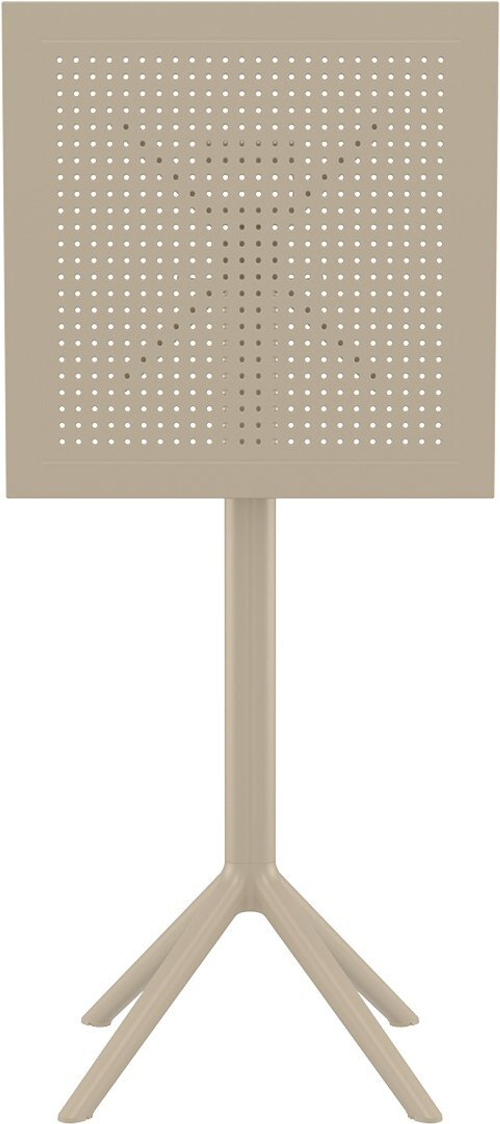 Стол пластиковый барный складной Siesta Contract Sky Folding Bar Table 60, бежевый