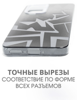 Дизайнерский чехол из пластика для SAMSUNG GALAXY A35 с усиленной защитой камеры и глянцем