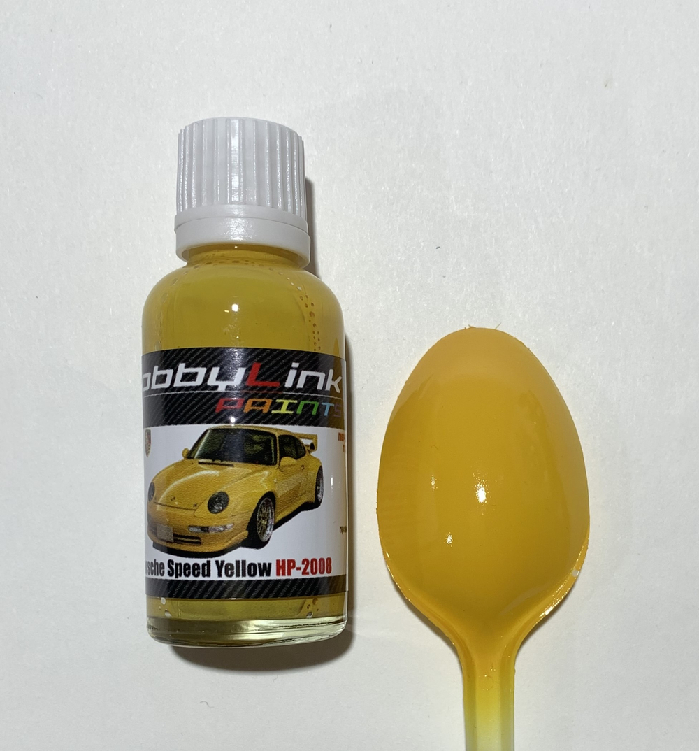 Краска лаковая HobbyLink Porsche Speed Yellow HP-2008