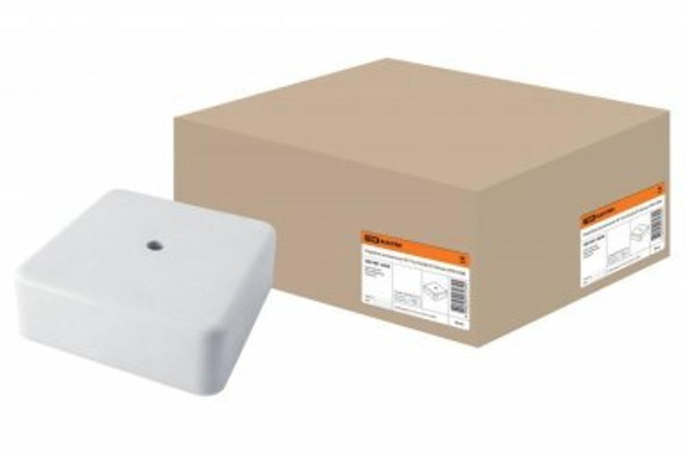Коробка расп. КР  75х75х28 ОП белая IP40 TDM SQ1401-0205
