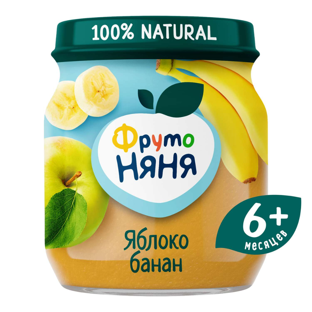 Пюре Фруто Яблоко-банан 100 гр