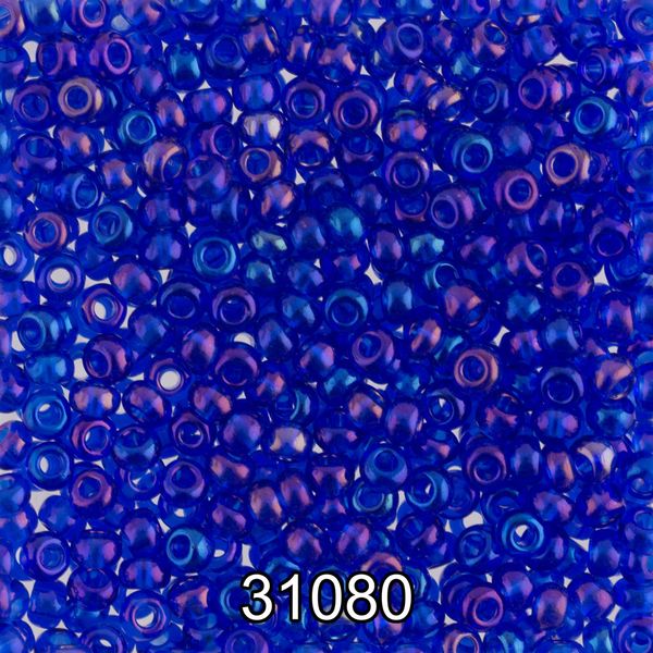 Бисер Preciosa 10/0 (2.3 мм), 500 г, 31080 (Ф498) синий