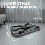 Кроватка детская трансформер BubaGo Somela арт.BG 180-1 цвет Серый