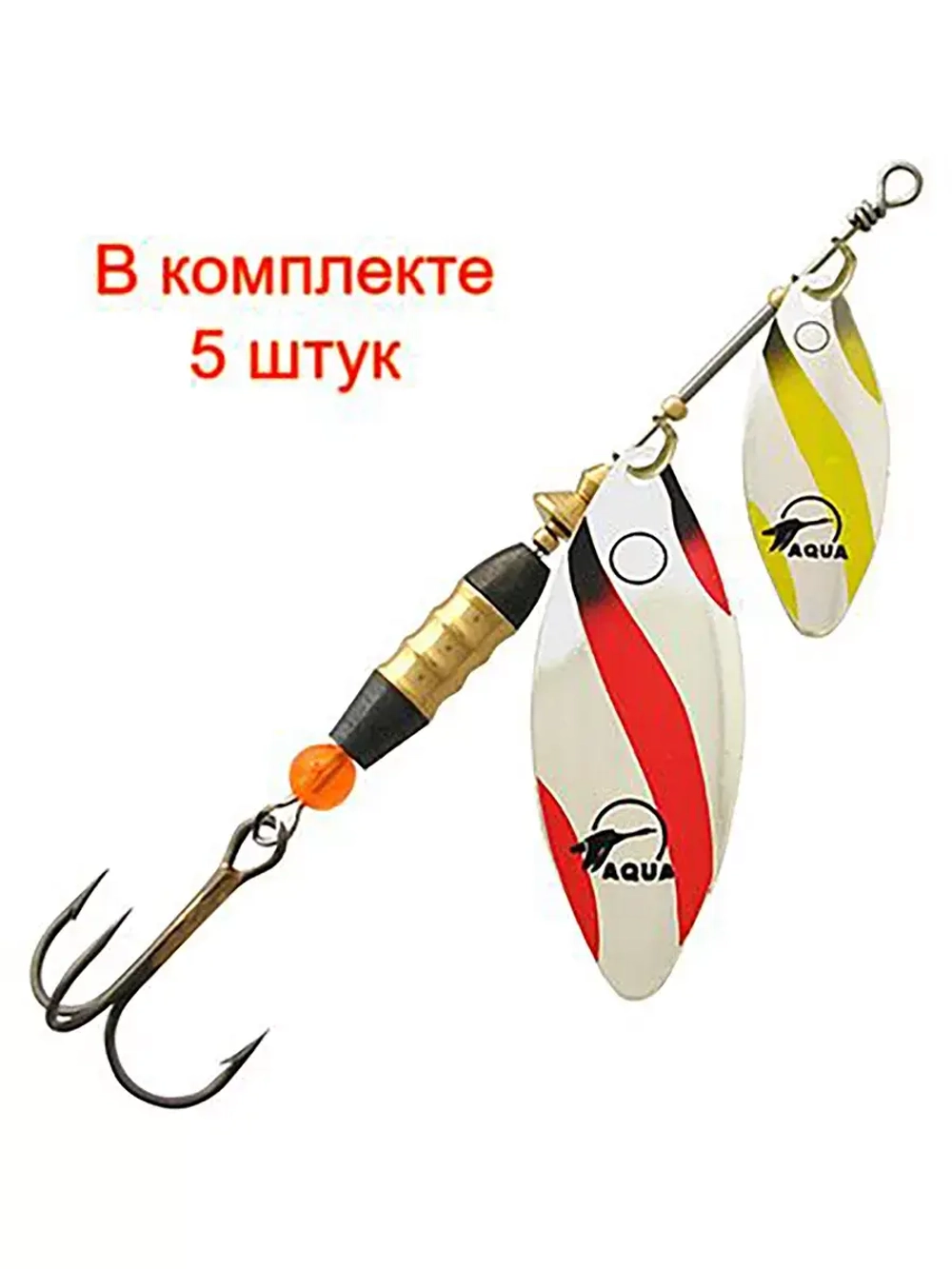 Блесна вертушка DOUBLE LONG 16,0g, № 1 + № 3, DUL-01