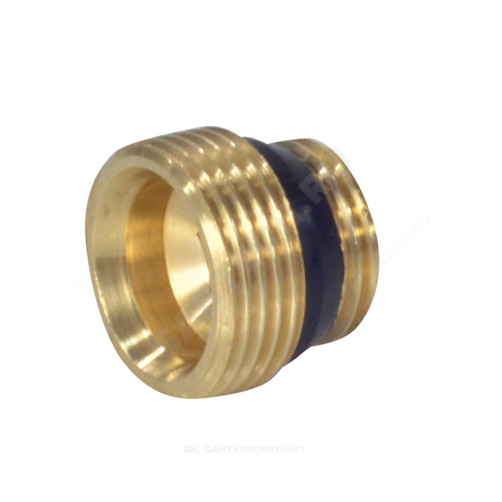 Переходник латунь 1/2"x3/4" под евроконус НР R483 Giacomini R483Y023