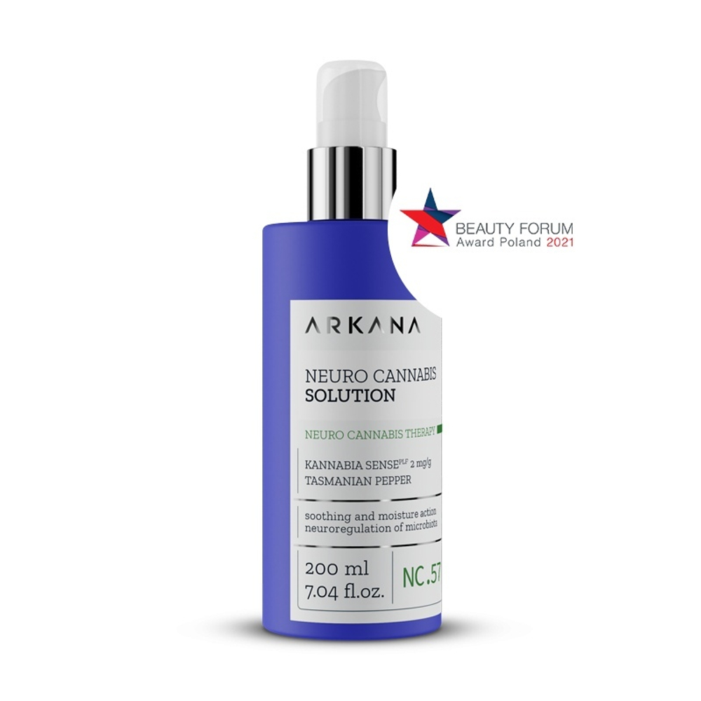 Arkana Neuro Cannabis Solution - Мягкий дермокосметический тоник со стволовыми клетками конопли