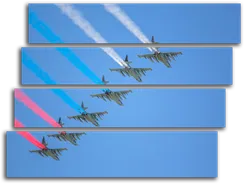 Модульная картина "Воздушное шоу"