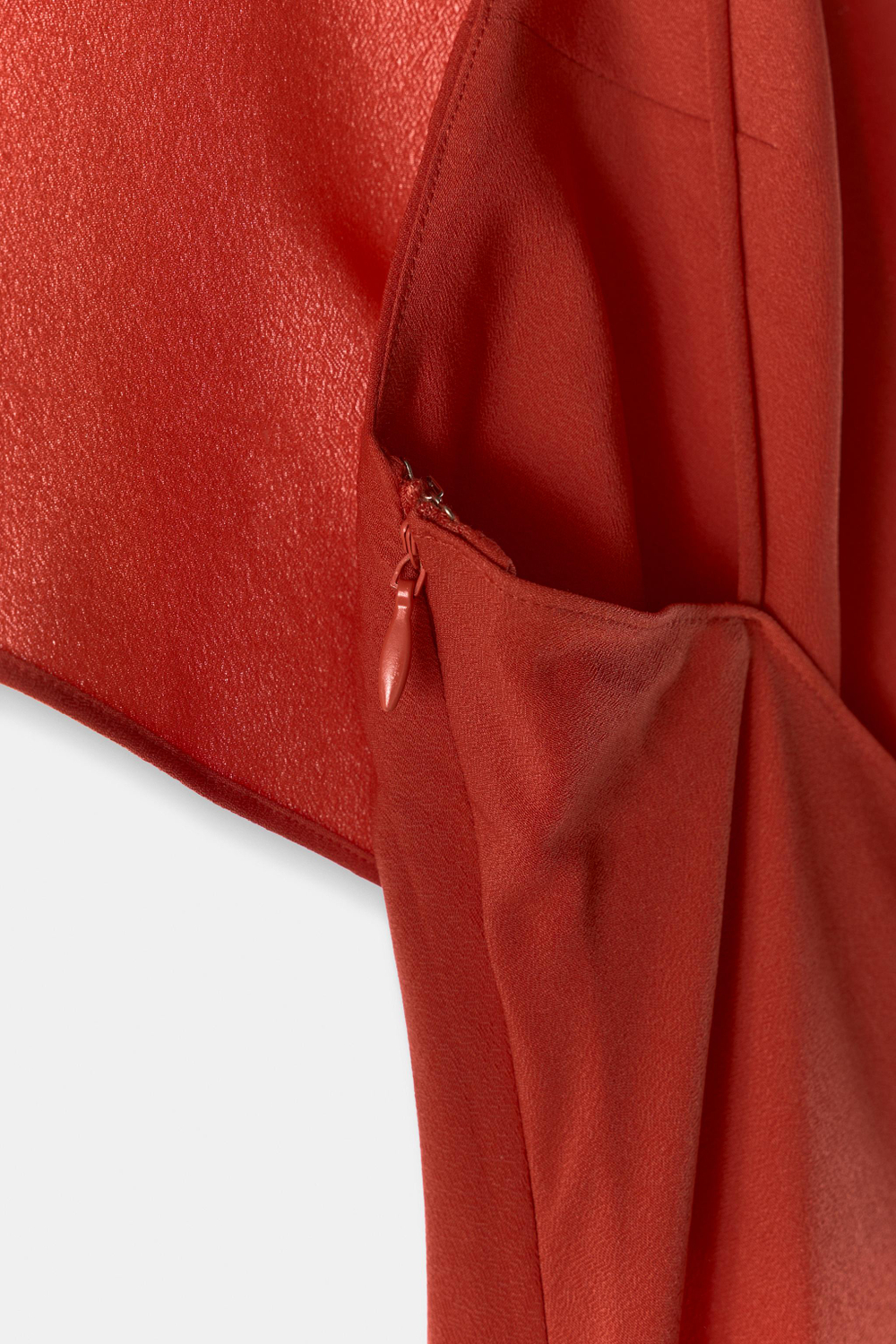 ДЛИННОЕ ПЛАТЬЕ ИЗ ЖОРЖЕТА С НАКИДКОЙ — ZARA