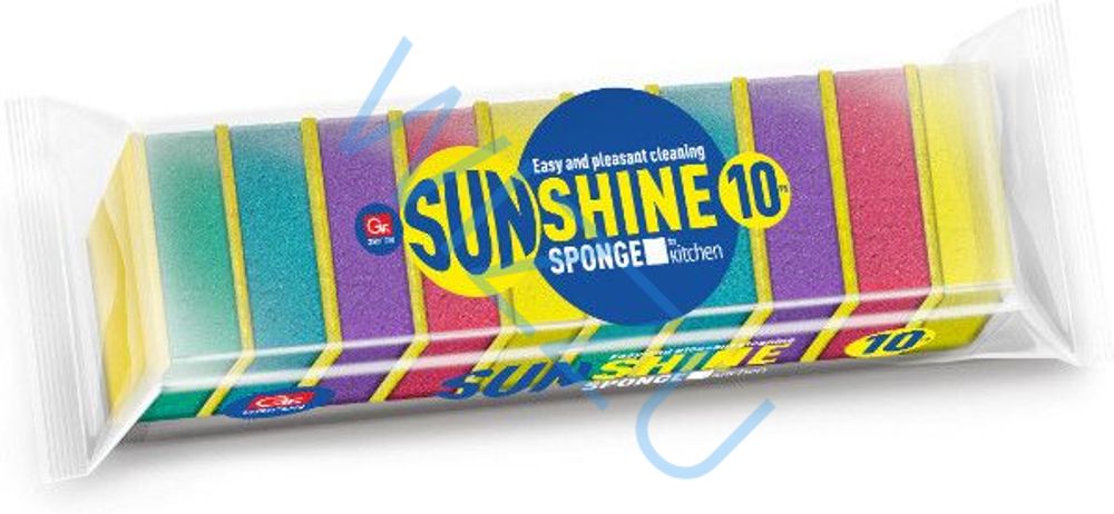Губки для посуды из поролона Sunshine 10 шт