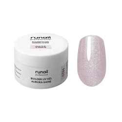 Гель c шиммером BUILDER UV GEL AURORA SHINE RuNail, 15г №9825