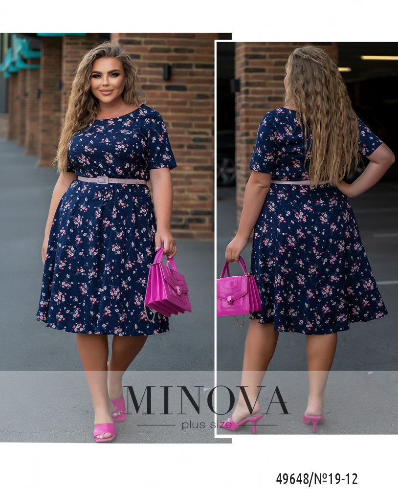 Платье 19-12-темно-синий Minova Платье 19-12-темно-синий Minova