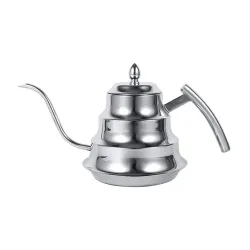 Кофейник чайник 1100 мл Бариста d 15/11,8 см h15,5 см нерж. цвет хром P.L.- Barbossa