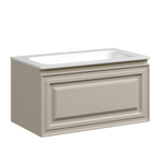 Тумба подвесная Sancos Very, Beige Soft 790х445х406, под столешницу с отверстием под смеситель, цвет Black Sky, арт. VR80CE