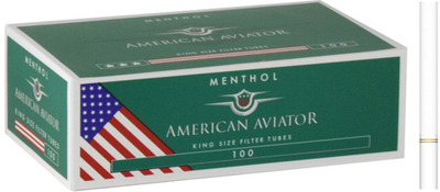 Гильзы для сигарет "American Aviator" Menthol 100шт.