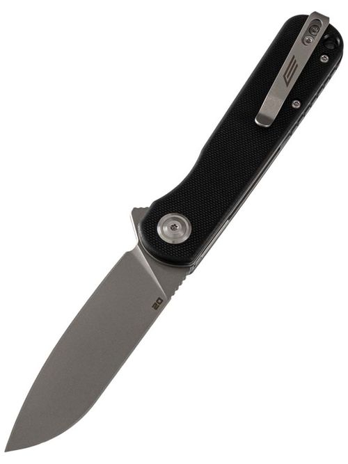 Нож складной GhostBlade Omen, сталь D2, 58-62 HRC, Sheepfoot, рукоять G10 чёрная, замок Liner lock, флиппер, 110 г