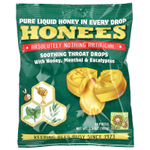 Honees, успокаивающие леденцы для горла, с мёдом, ментолом и эвкалиптом, 20 шт., 100 г (3,5 унции)