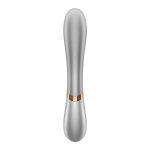 Серебристый вибратор-кролик 19,3см Satisfyer Hot Lover
