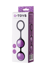 Фиолетово-черная вагинальные шарики TOYFA A-toys (Цвет: фиолетовый с черным)