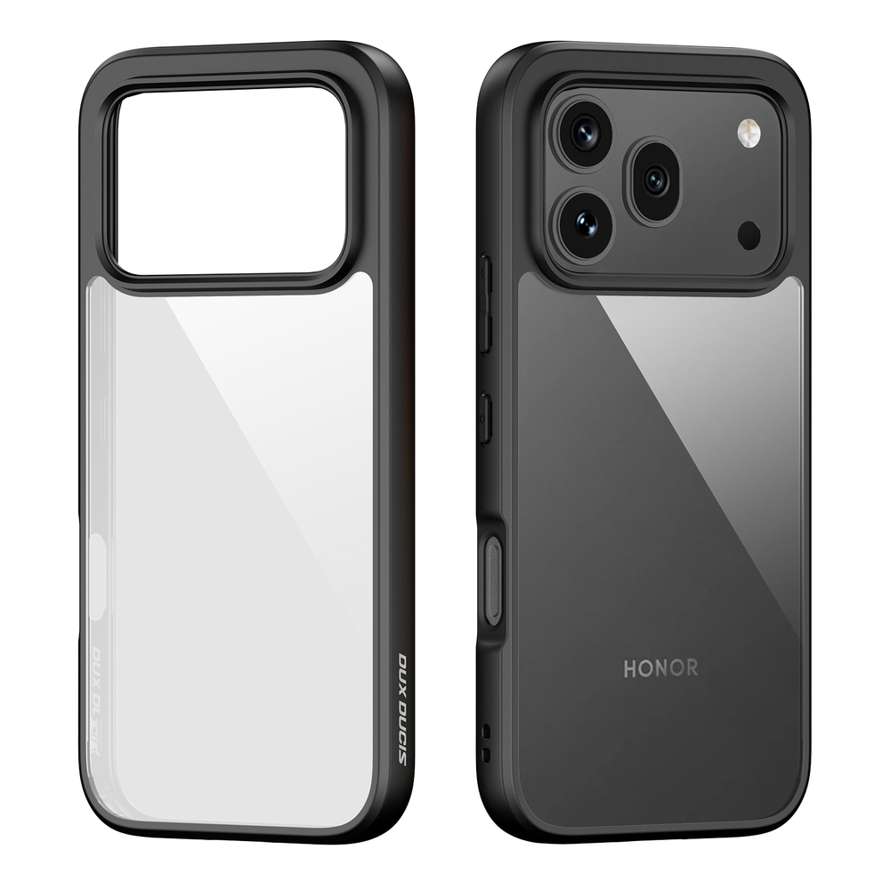 Чехол прозрачный с черными рамками для смартфона Honor 600 и 600 Pro, серия Aimo Series от Dux Ducis