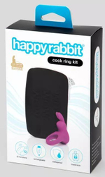 Фиолетовое эрекционное виброкольцо Happy Rabbit Cock Ring Kit (Цвет: фиолетовый)