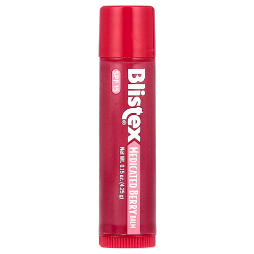 Blistex, заживляющий бальзам, защита губ с солнцезащитным фильтром, SPF 15, ягоды, 4,25 г (0,15 унции)