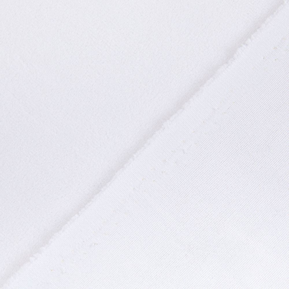 Велюр 240 г/м², 185 см / 5 метров, белый/white, Gamma VELR