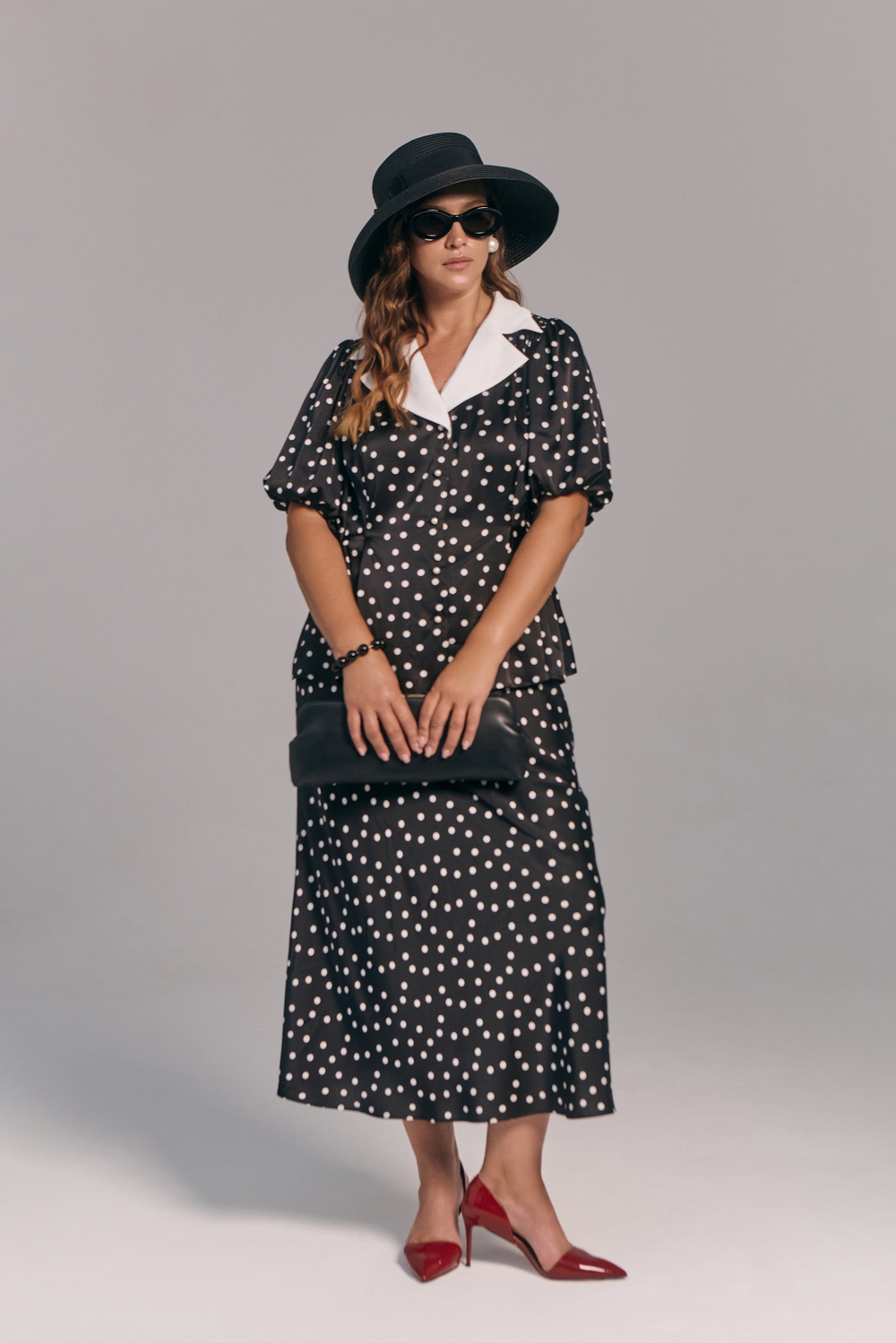 Блуза с воротником ДИАНА