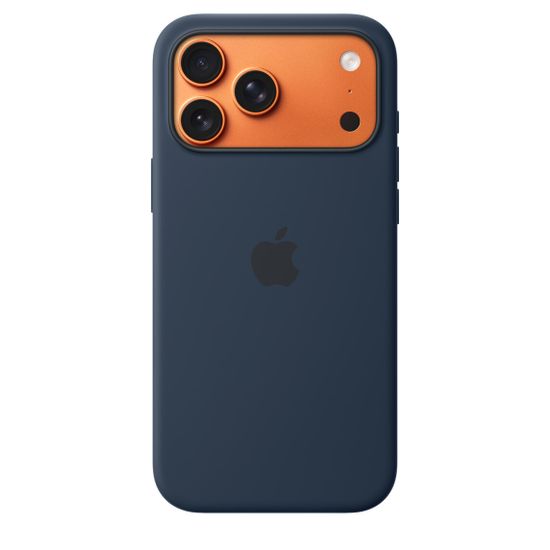 Чехол Silicone Case MagSafe для iPhone 17 Pro Темная ночь