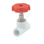 Клапан (вентиль) PP-R запорный белый Дн 25х90гр внутренняя пайка VALFEX 10146025
