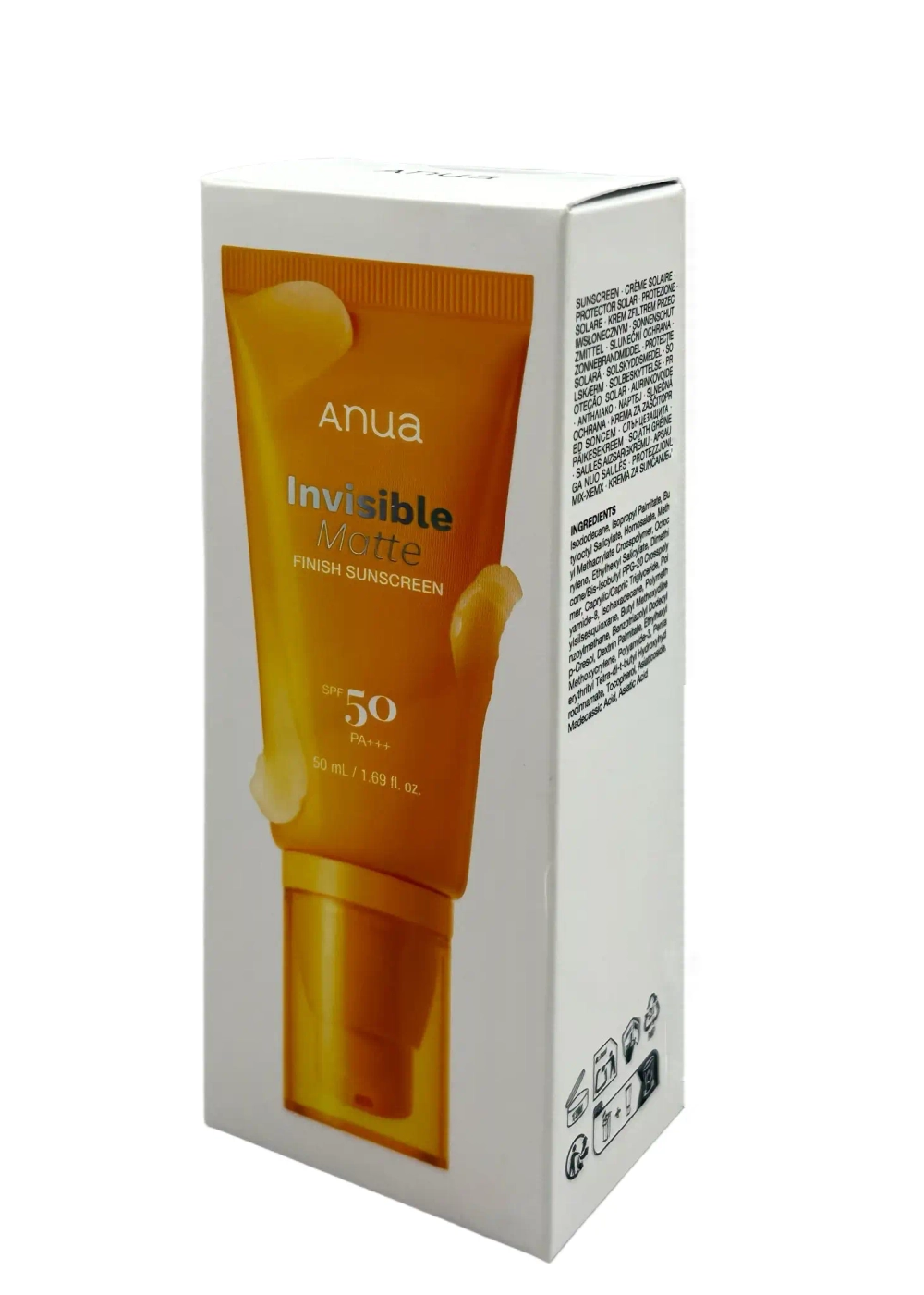 Крем Anua Invisible Matte Finish SPF 50 солнцезащитный
