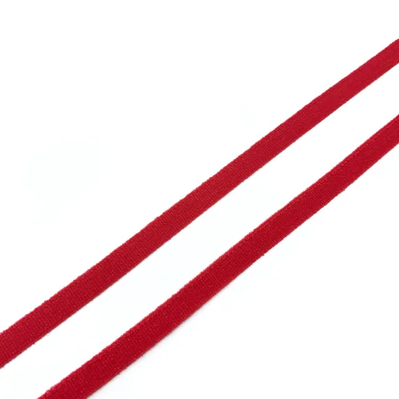 Резинка отделочная красная 7 мм, кант (цв. 100), 663/7