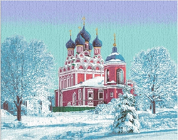 Гобеленовая Наволочка "Костромской заповедник. Олени" (45х63)