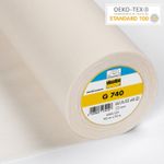 Флизелин клеевой тканый подкладочный G740, беж, 53298849, Freudenberg, 25 м