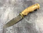 Нож Олень, сталь K340, стабилизированный орех (светлый)
