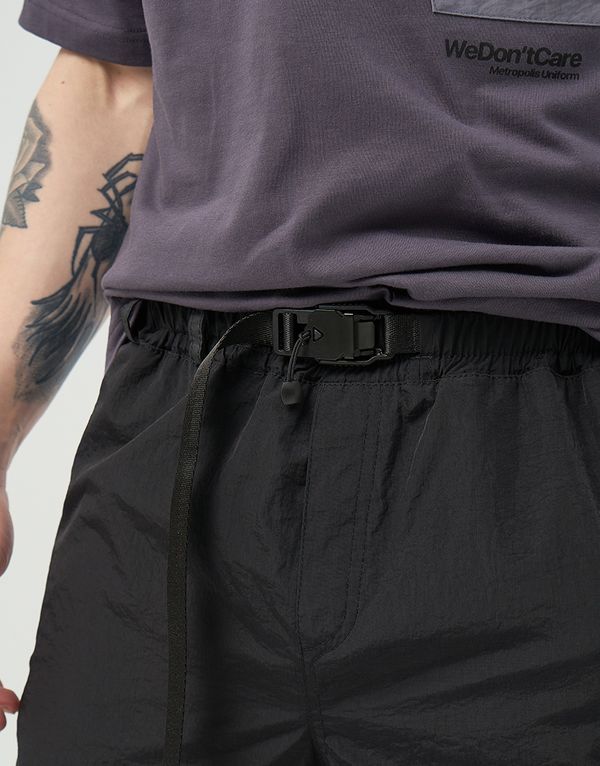 Брюки We Don’t Care Crinkle Nylon Pants Black - фото 5