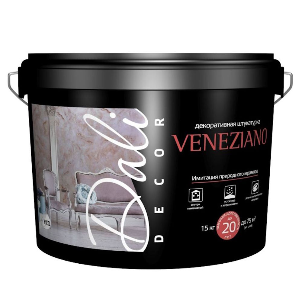 Декор.штукатурка DALI Decor Veneziano белая 15кг (Рогнеда) Декор.штукатурка DALI Decor Veneziano белая 15кг (Рогнеда)