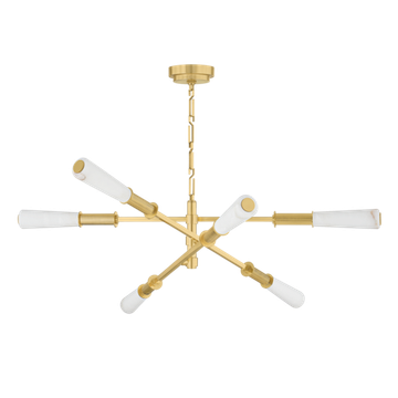 Corbett Dashiell Chandelier, 122 cm, Vintage Polished Brass