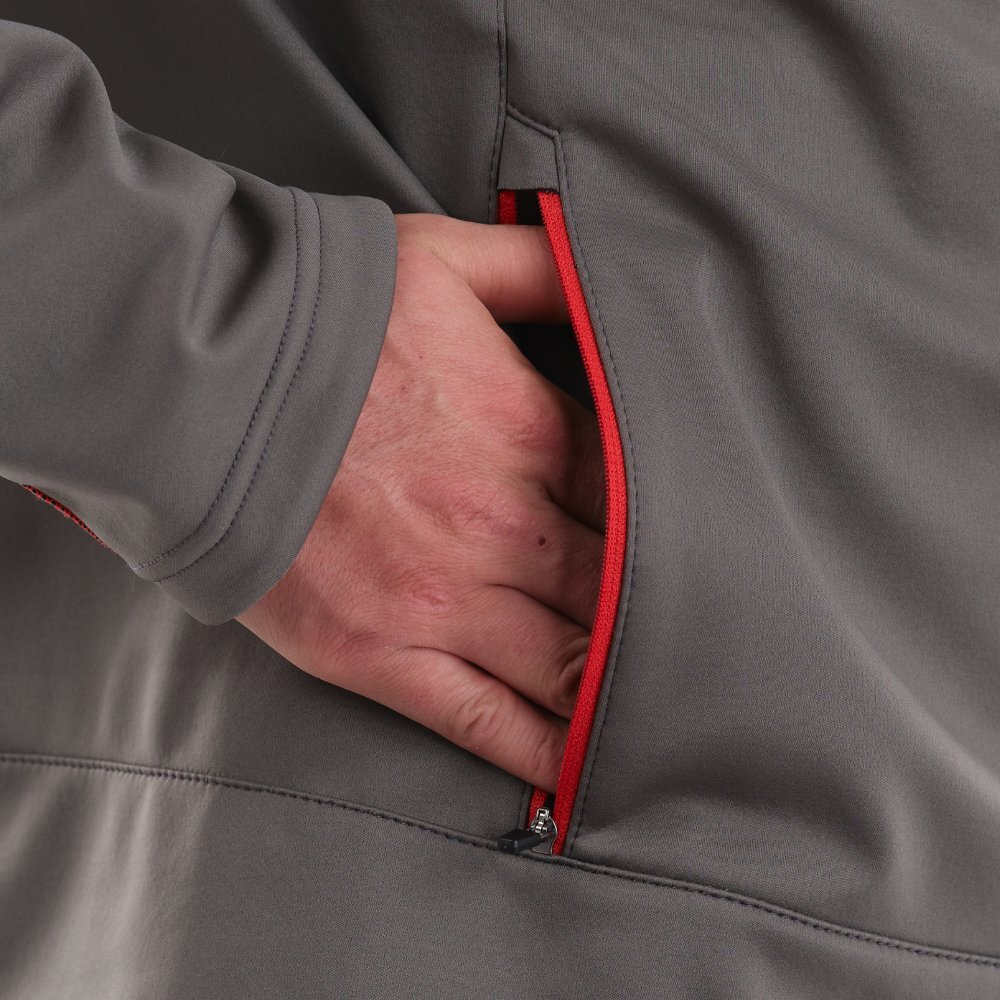 КУРТКА МУЖСКАЯ DRAGONFLY EXPLORER GREY-RED SOFTSHELL