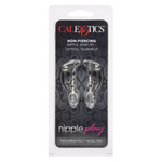 Подвески на соски с прозрачными капельками Non-Piercing Nipple Jewelry Crystal Teardrop (Цвет: прозрачный)
