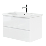 Тумба подвесная с керамической раковиной BelBagno ALBANO-CER-1050-2C-SO-BL