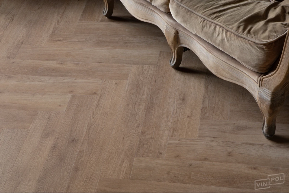Кварц-винил Клеевой LVT Vinilam VinilPol Herringbone Glue LVT 2,5 мм Паркет Бруно 2.787 м2