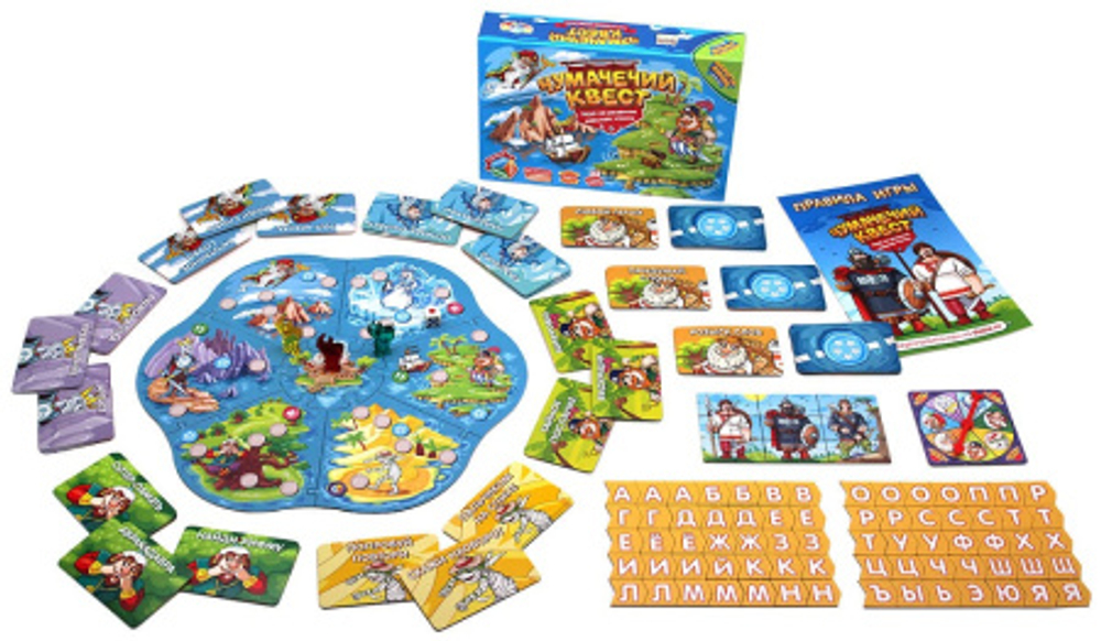 DO JOY Настольная игра "Чумачечий квест", картонная коробка,  DO JOY