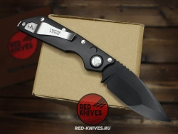 Нож Microtech DOC - черная рукоять, черный клинок RK-455