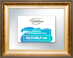 Зеркало настенное в раме 23,7x29,7